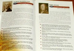 American Presidents Book of Facts 47 Pages No Date