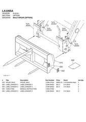 KUBOTA LA1065A FRONT LOADER ILLUSTRATED PARTS LIST MANUAL – WIRE BIND – COVERED