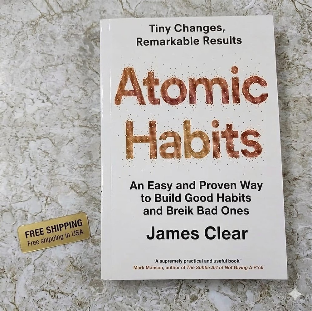 Atomic Habits James Clear English Paperback Self-Help Book
