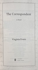 THE CORRESPONDENT : A Novel by Virginia Evans (2025, Hardcover) Later Printing