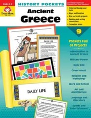 History Pockets: Ancient Greece – Paperback By Evan Moor – GOOD
